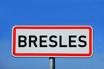 place-name sign Bresles