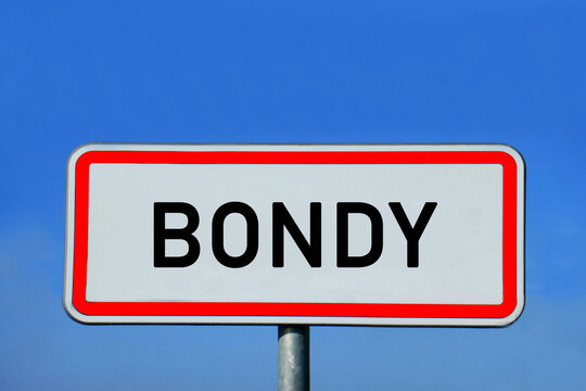 place-name sign Bondy