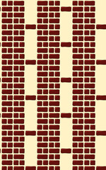 Brick square pattern wall decoration building home background
