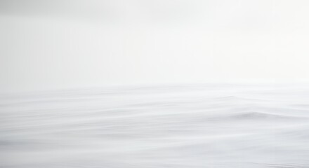 Obraz premium Extremely clean white abstract background with subtle waves and ripples resembling soft snowdrifts or dense fog during a winter blizzard