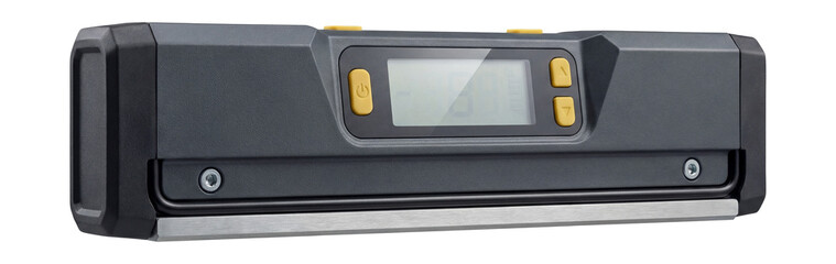 Obraz premium Digital magnetic level with an LCD display.