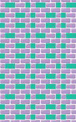 Brick square pattern wall decoration building home background