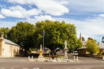 Obraz premium The Town of Ross in Tasmania Australia