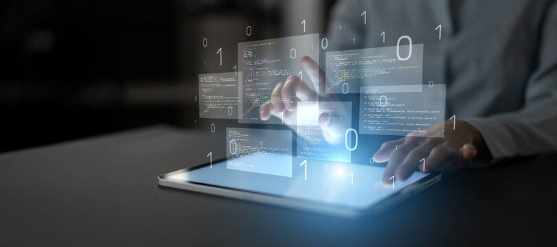 Digital Coding Environment with Multilayer Software Scripts and Data Flow.