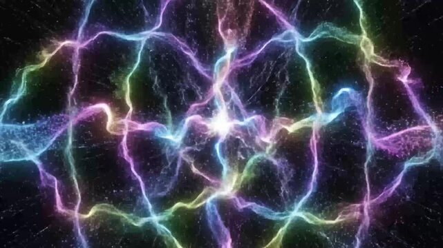 Vibrant smoke tendrils dance in abstract motion video