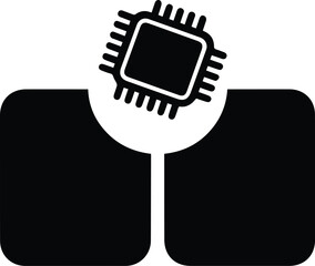 Microchip Processor Integrated Circuit Technology Icon computer