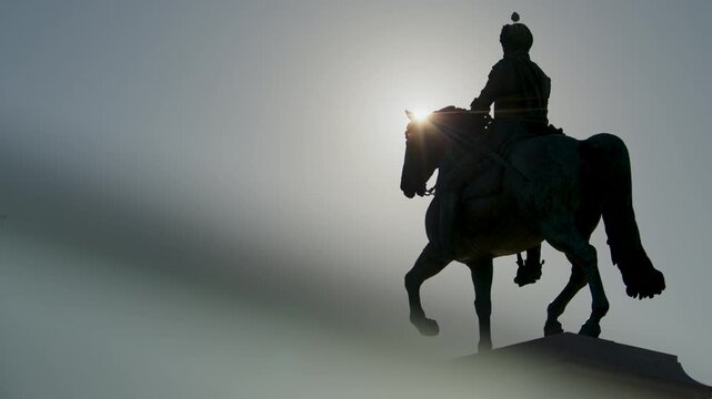 Equestrian statue of the King Henri IV in a Paris