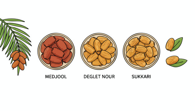Visual Guide to Premium Date Varieties: Superfood Sourcing and Healthy Ingredient Comparison for CPG Marketing