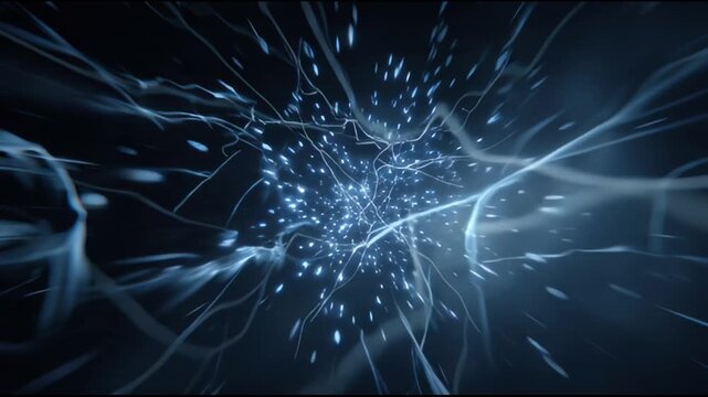 Anime Lightning Energy Lines Forming Symbol Effect
