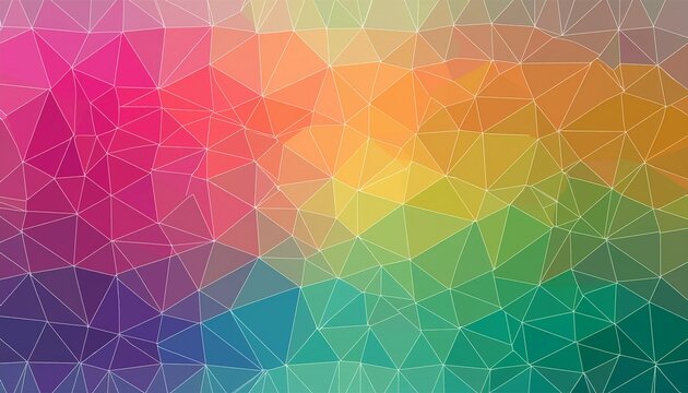 abstract and colorful low poly pattern background design