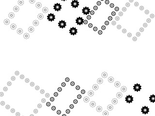 Fototapeta premium a frame made with cogs