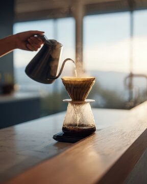 Pour Over Coffee Preparation