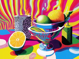 Vibrant illustrations capturing everyday life moments