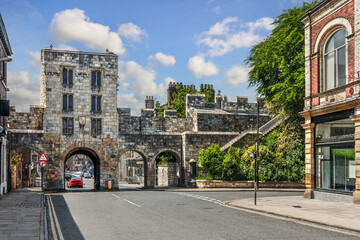 Medieval old town of York in Yorkshire England