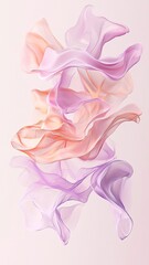 Ethereal Flowing Fabric Textures in Soft Pastel Tones and Colors