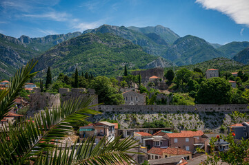 Aerial view of the old town of Bar, Montenegro © Lili