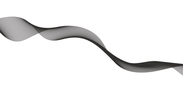 Abstract wave dynamic curve lines on transparent background. Digital energy waves technology concept. Technology flow grid blend curve wave line digital isolated energy, music.	