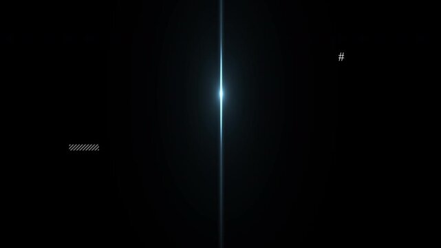 Light beam shines in dark space