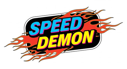 Speed Demon Logo Racing Design. © Kiki