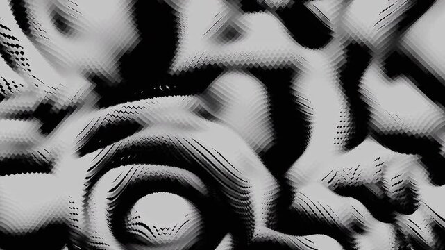 Infinite Looping Pattern Showcasing Dynamic Lighting And Textured Ripples For Visual Displays
