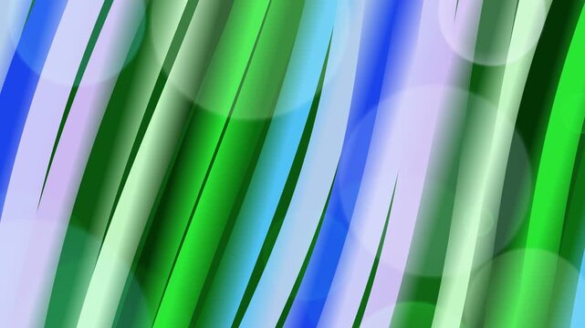 Abstract Green Blue Purple Stripes with Bokeh Background.