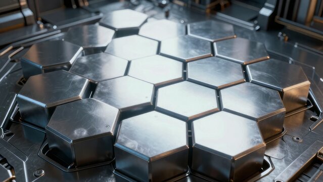 metal grid background