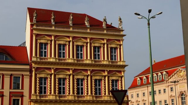 the historic center of potsdam germany in the sun 4k 25fps video