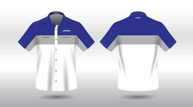 blue abstract background for short sleeve work shirt