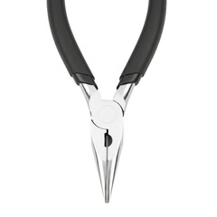 Close up of needle nose pliers On Transparent Background