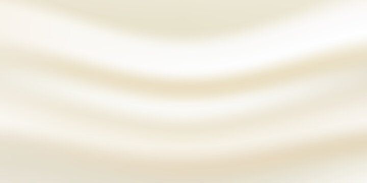 Elegant ivory background with soft gradient waves and cream textures. Luxurious beige backdrop perfect for beauty and cosmetic designs with subtle golden accents. Vector illustration.