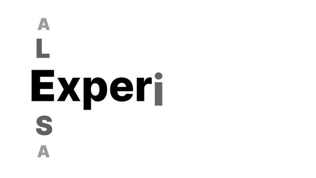 Horizontal Kinetic Typography Sale Loop with Intersecting Text. Minimalist Black and White Animation with Vertical SALE Column and Changing Keywords like Limited and Lovely.