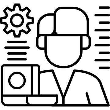 Data Scientist Icon Vector Element