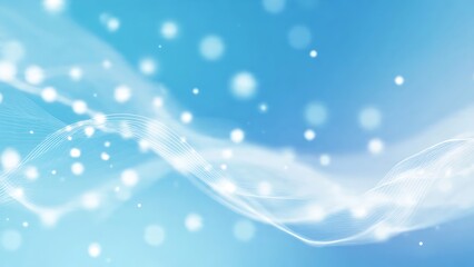 A soft, glowing, abstract, light blue background with bokeh effects, perfect for a serene and ethereal visual theme