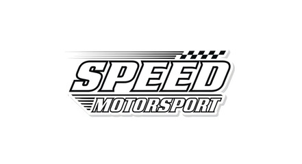 Obraz premium Speed Motorsport Racing Logo Design.