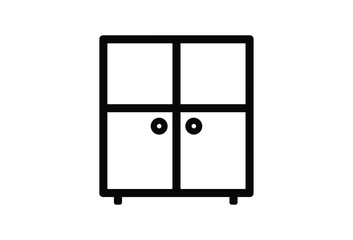 Simple cabinet icon