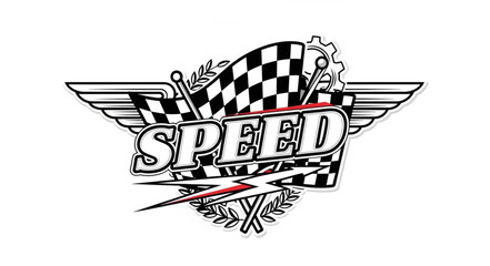 Speed Racing Logo Design Element. © kolek