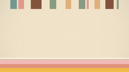 Halftone style retro color palette with muted pastel shades and grid background showcasing beige pink brown yellow and green tones neat layout for design projects