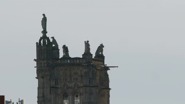 The top of Saint Jacques tower in Paris