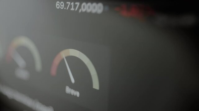 Risk indicator for Bitcoin, view through eyeglasses