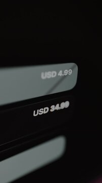 In app purchase price options