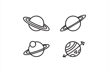 Cosmic exploration icon pack for technology projects © MD.sahadat
