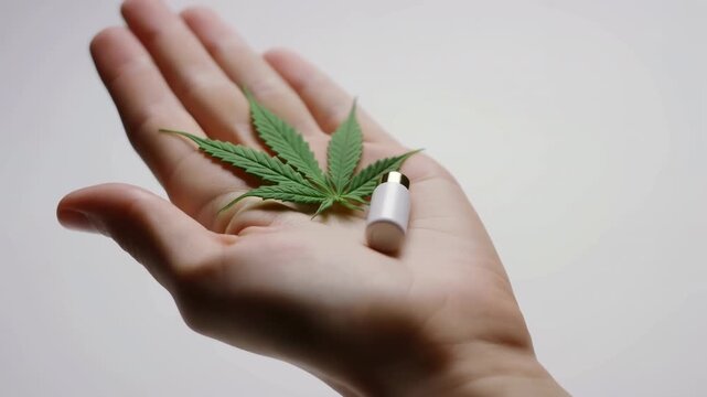 Cannabis Therapy Imagery. Emphasizing Natural Remedies And Supplement Guidance From Patient Viewpoint