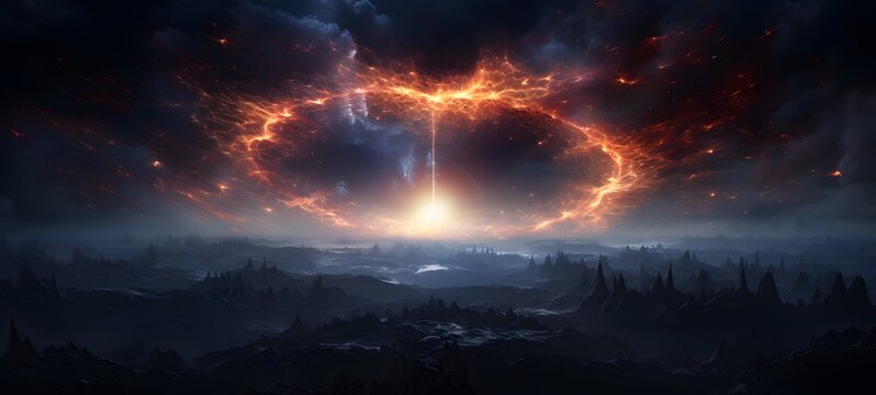 Astral vision cocoon meets cosmos art ,generative AI