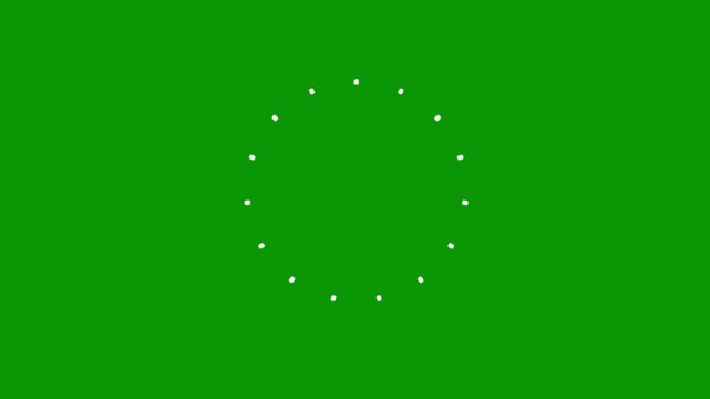 Explosive Circle Fireworks Animation with Glowing Line Sparks, Shiny Ellipse Burst Effects, and Motion Graphics Elements for Party and Festival Videos on Transparent Green Screen 4K