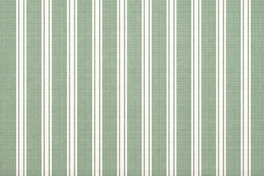 Green mint linen fabric with thin vertical stripe pattern seamless woven textile texture background