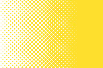 黄色のカラーハーフトーン
