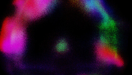 Abstract neon colorful mosaic background on black texture ideal for electronic music posters and modern digital art branding © Adrenaloby