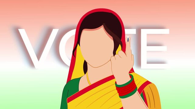 indian women voter awareness and civic participation animation