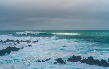 Natural volcanic pools in Porto Moniz village.
