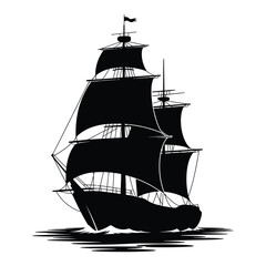 sailing ship silhouette